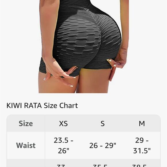 Scrunch Booty Shorts Small Workout Booty Lifting Black NEW - Picture 7 of 8